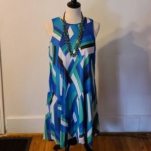 Calvin Klein lined and sleeveless dress